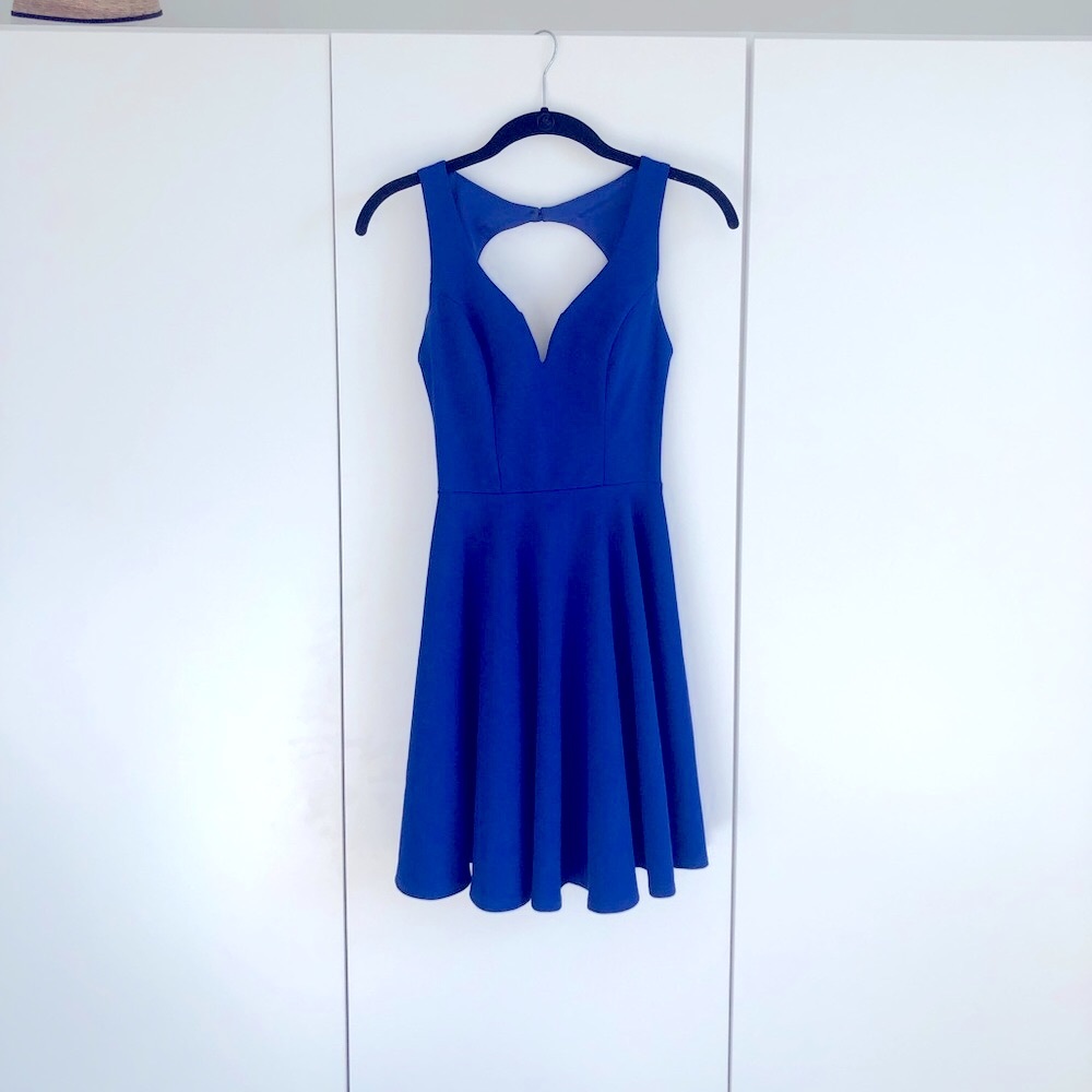 B. Darlin royal blue mini dress